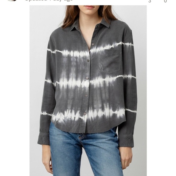 Rails Tops - Like New Rails Ingrid Raw Coal White Waves